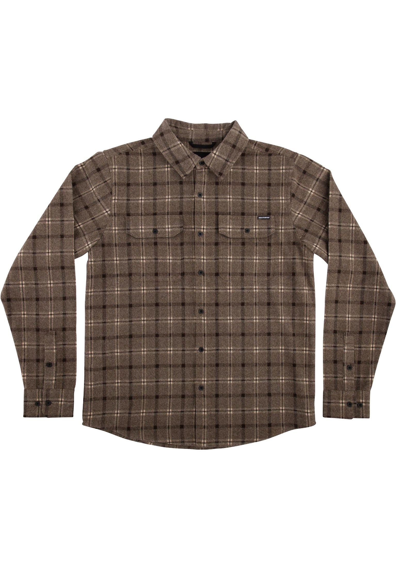 Belmont Flannel Top brown-black Vorderansicht