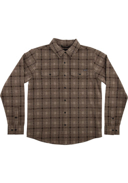 Belmont Flannel Top brown-black Vorderansicht