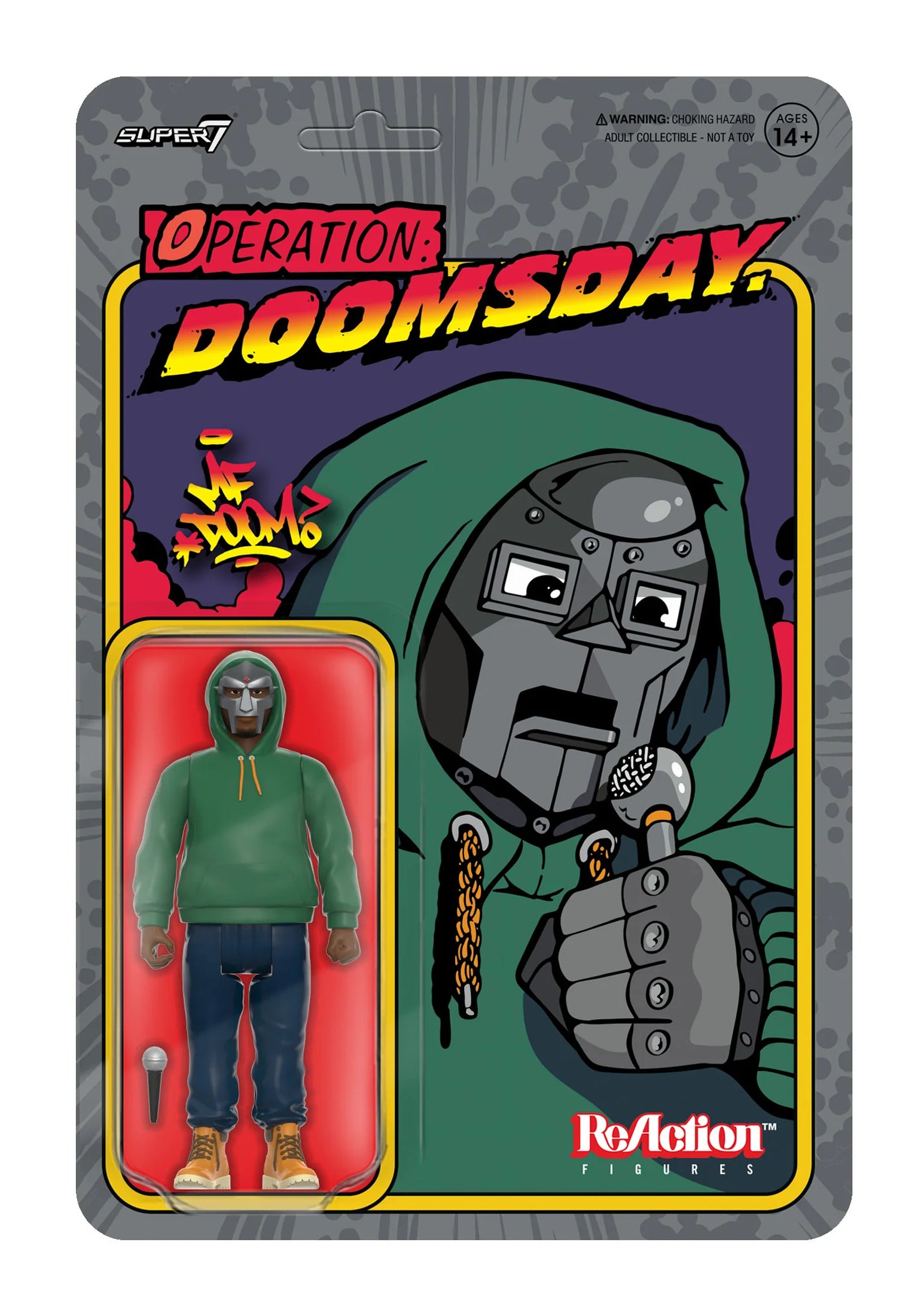 MF DOOM ReAction Figures Wave 02 - MF DOOM (Mm..Fo multicolored Vorderansicht