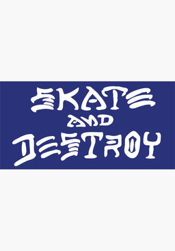 Skate and Destroy Medium Sticker Vorderansicht
