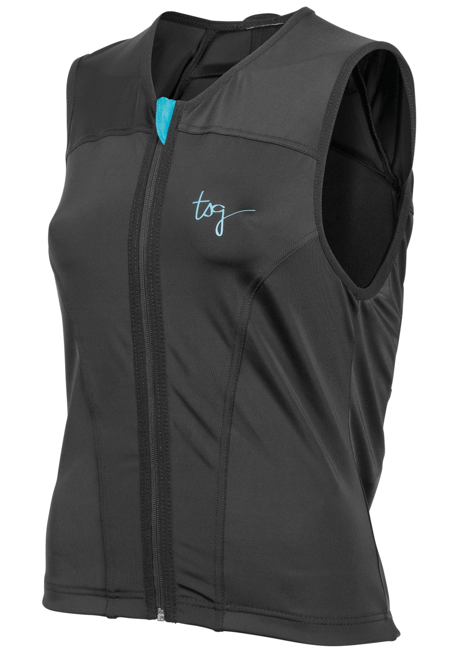 Backbone Vest WMN A black-blue Rueckenansicht