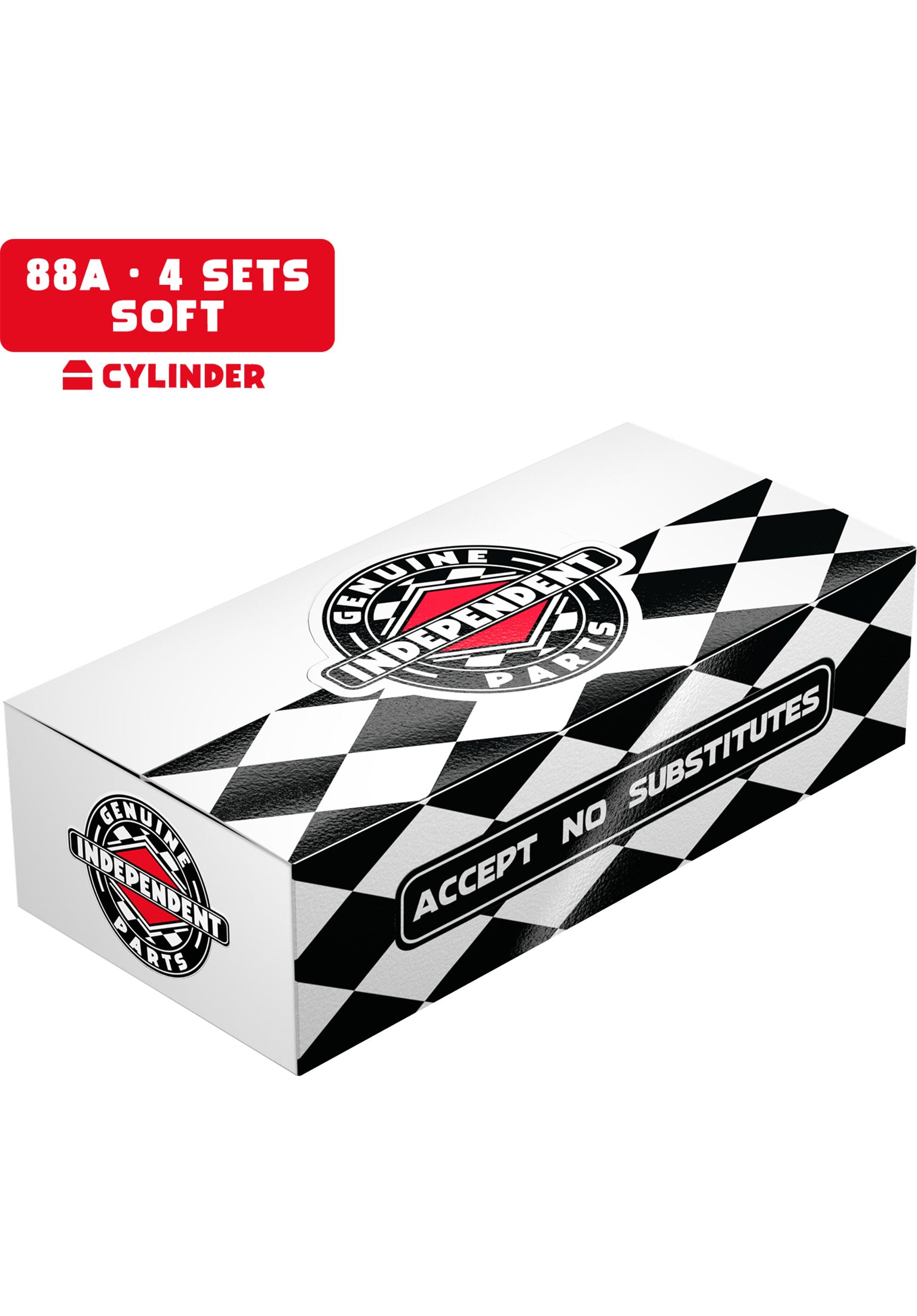 Standard Cylinder Cushions Soft 88A 4er red Vorderansicht