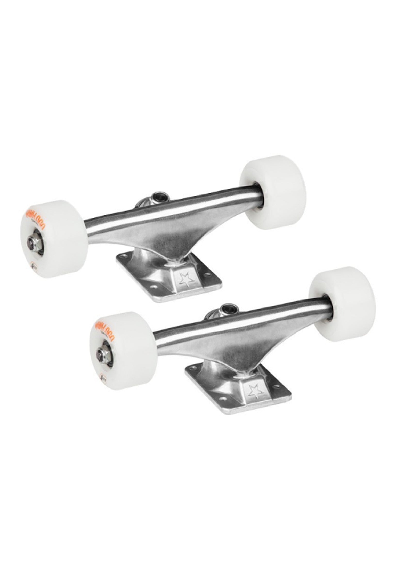 8.0 white AWOL Wheels 80A Set of 2 raw Vorderansicht