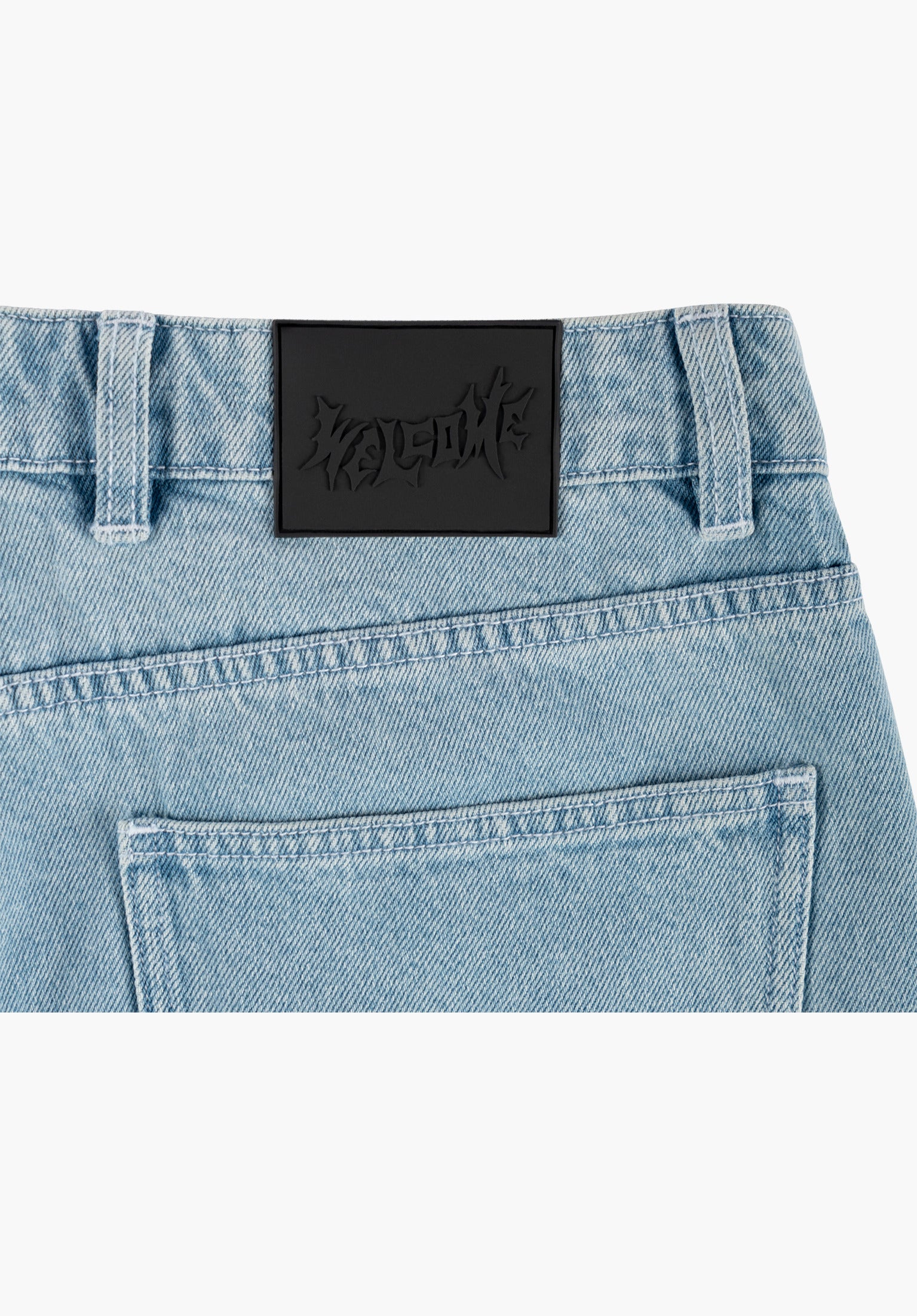 Linger Baggy Denim washed-blue Seitenansicht