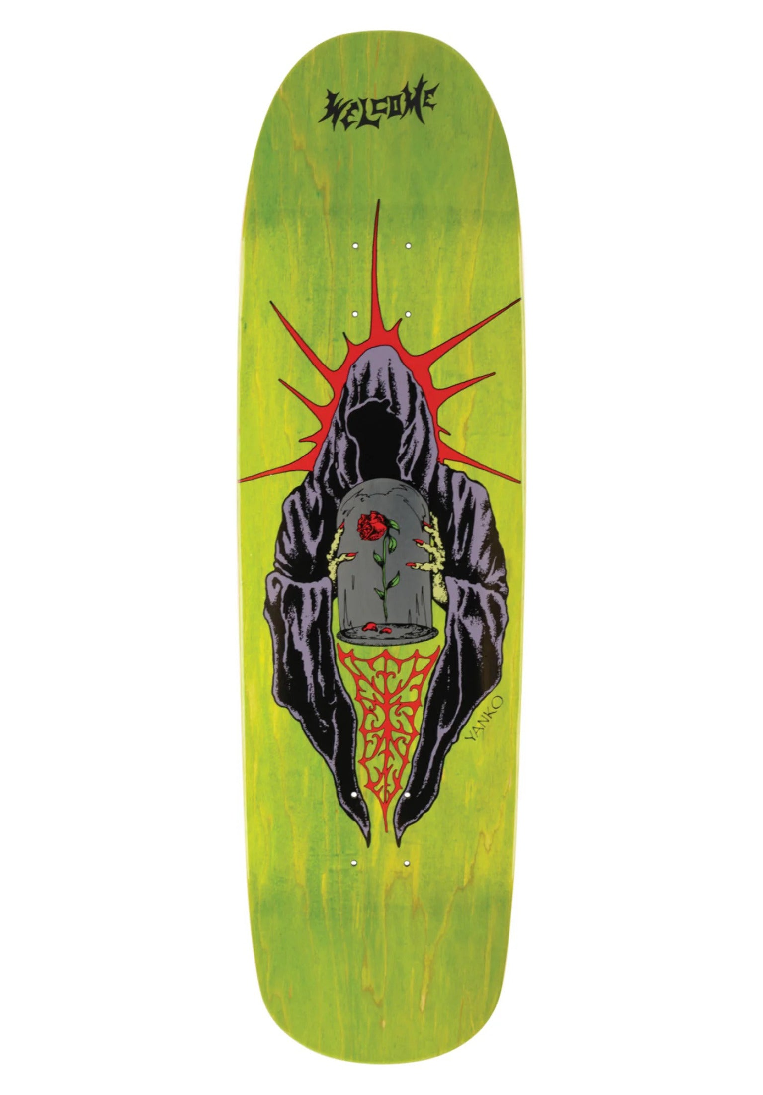 Wilted - Jake Yanko Pro Model on Panther lime green stain Vorderansicht