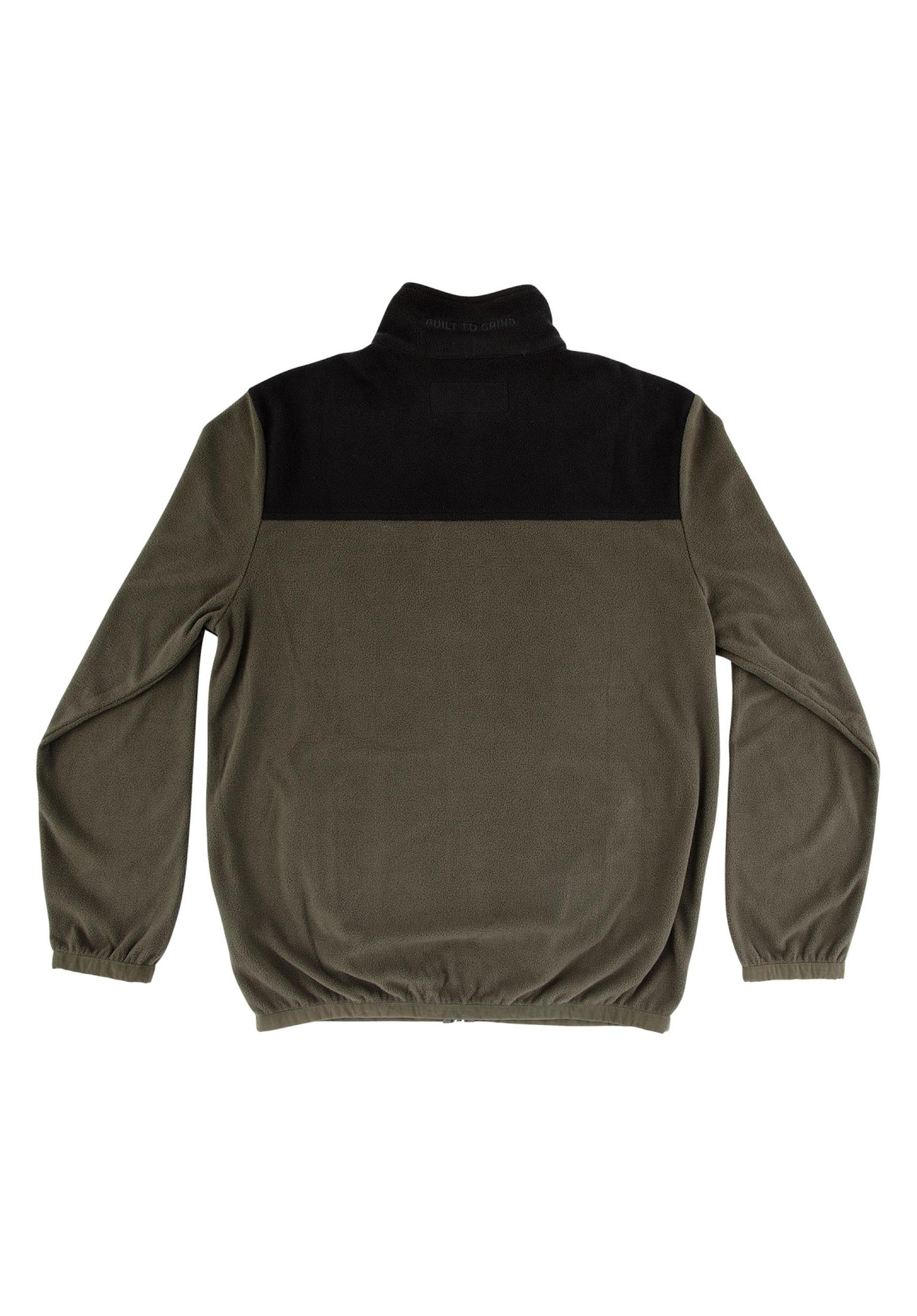 BTG Fleece Jacket army-black Rueckenansicht