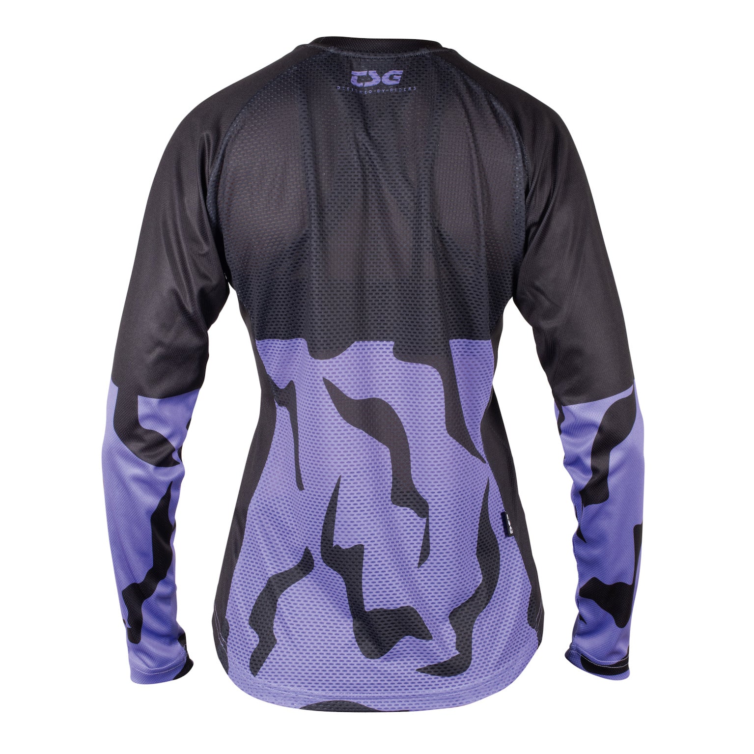 Seen Jersey Women black-violet flakes Rueckenansicht