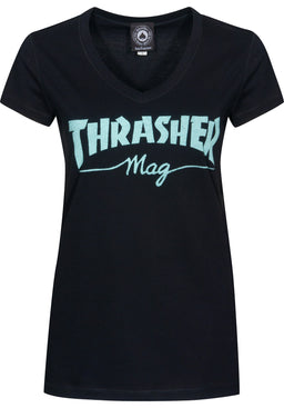 Mag Logo Girls V-Neck Vorderansicht
