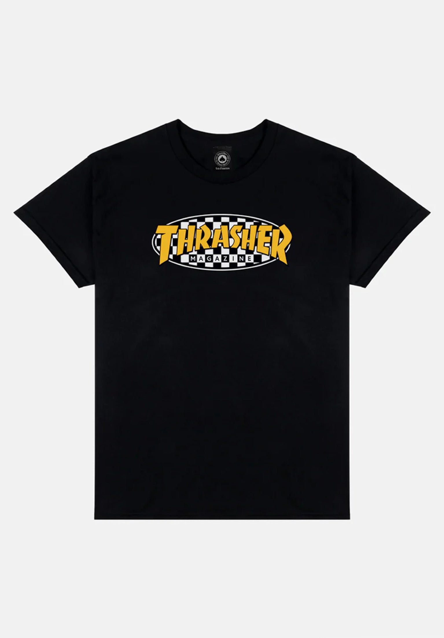 Checkered Oval black Vorderansicht