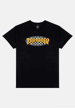 Checkered Oval black Vorderansicht
