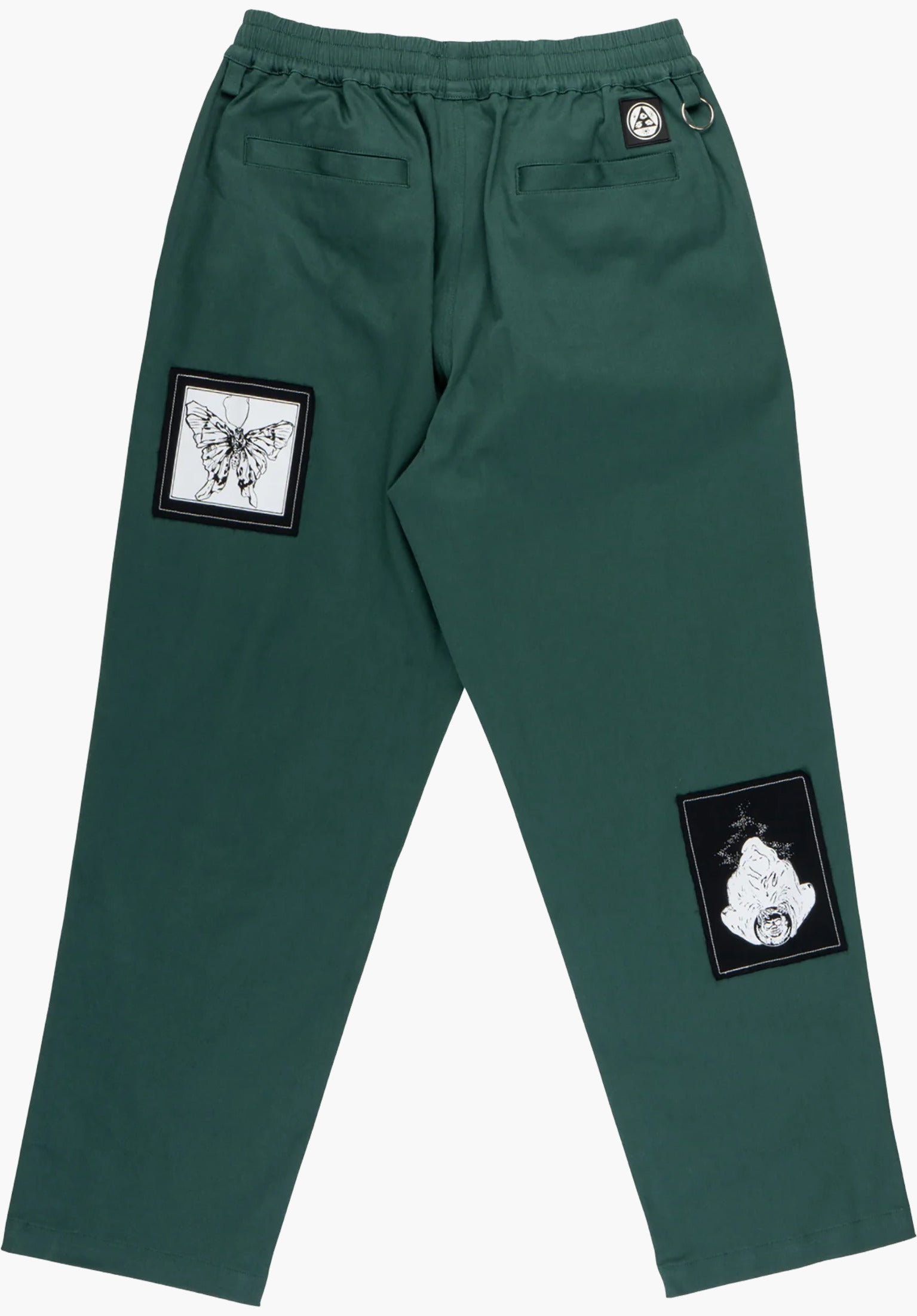 Volume Elastic Pants w/ Patches Rueckenansicht