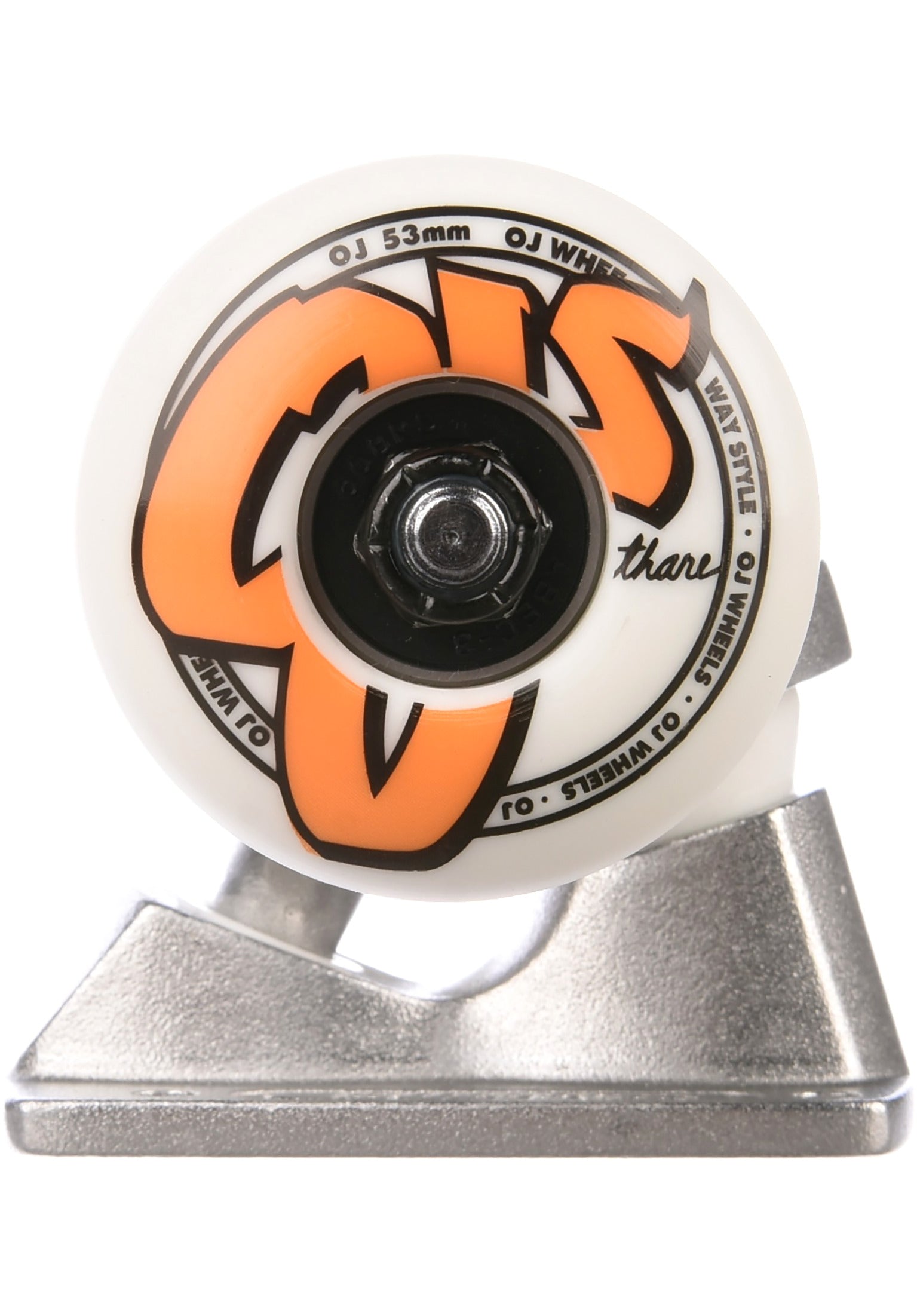 140mm / 53mm OJ Logo Assembly Trucks Closeup1