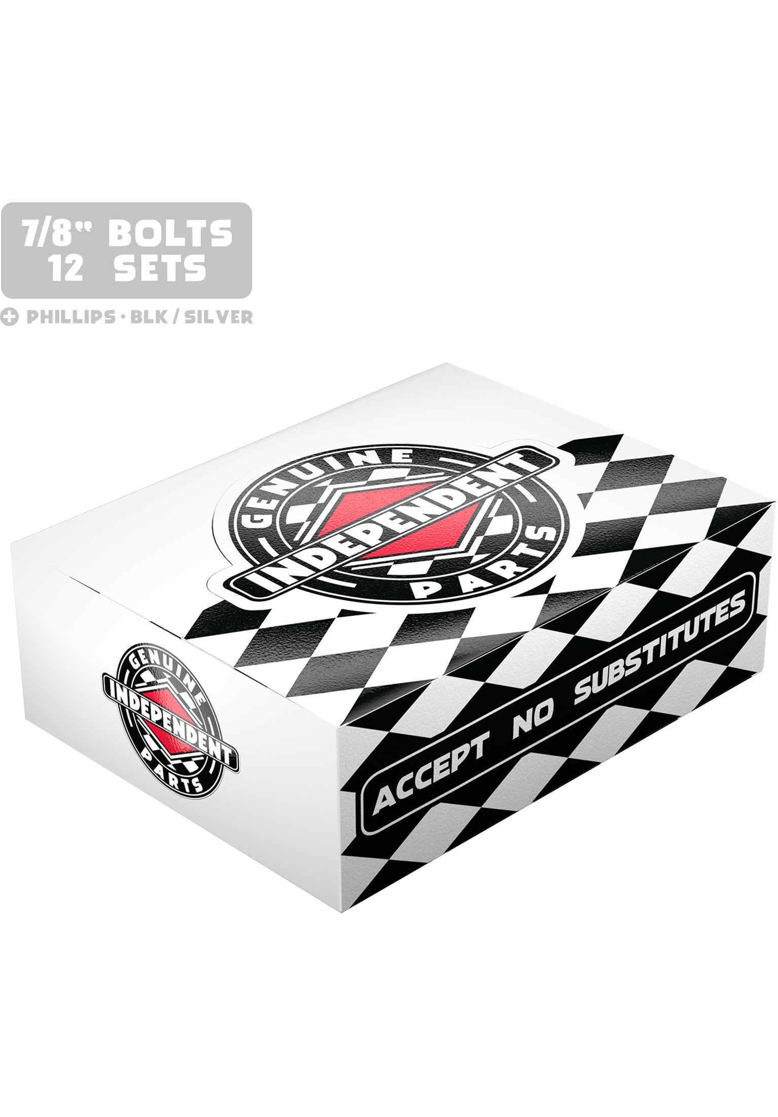 7/8 Kreuz 12er black-silver Vorderansicht