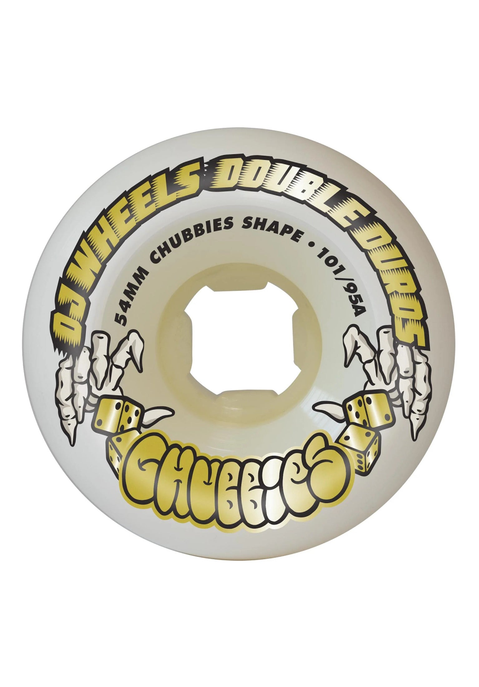Double Duro Chubbies 101A/95A gum Vorderansicht