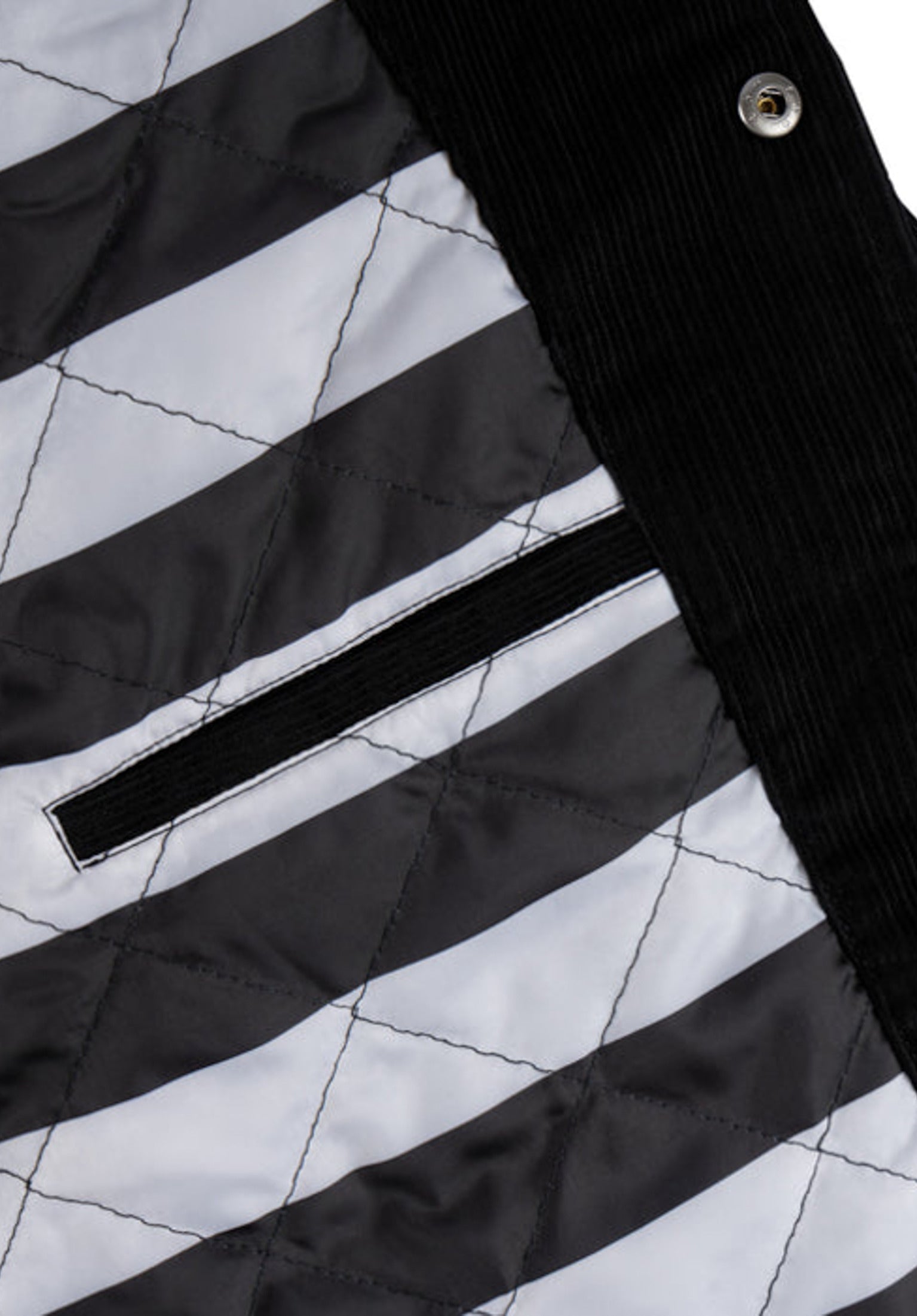 x Beetlejuice Sandworm Corduroy Coaches Jacket black Oberansicht