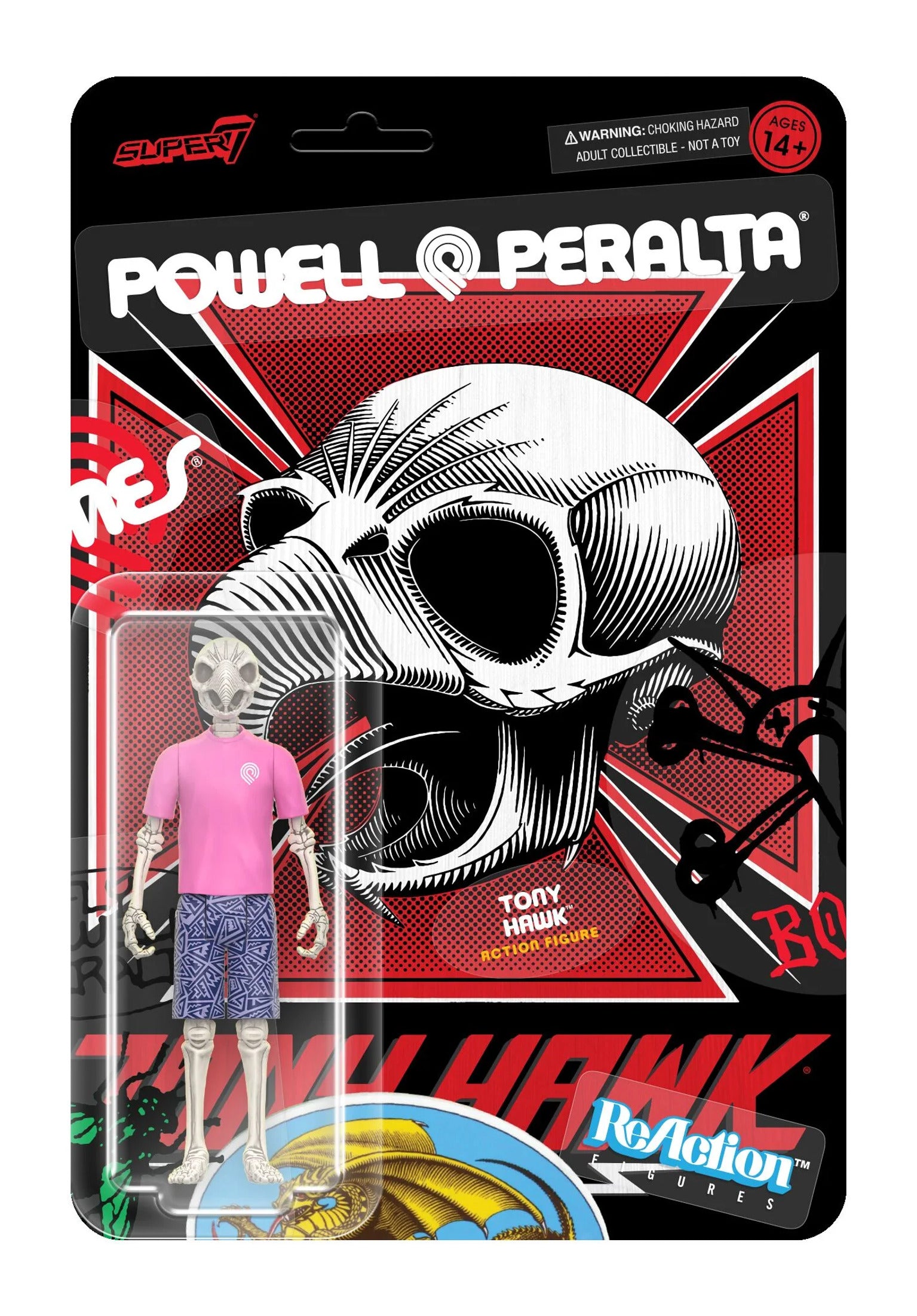 ReAction Figures Wave 05 - Tony Hawk (Mt. Thrash.) multicolored Vorderansicht