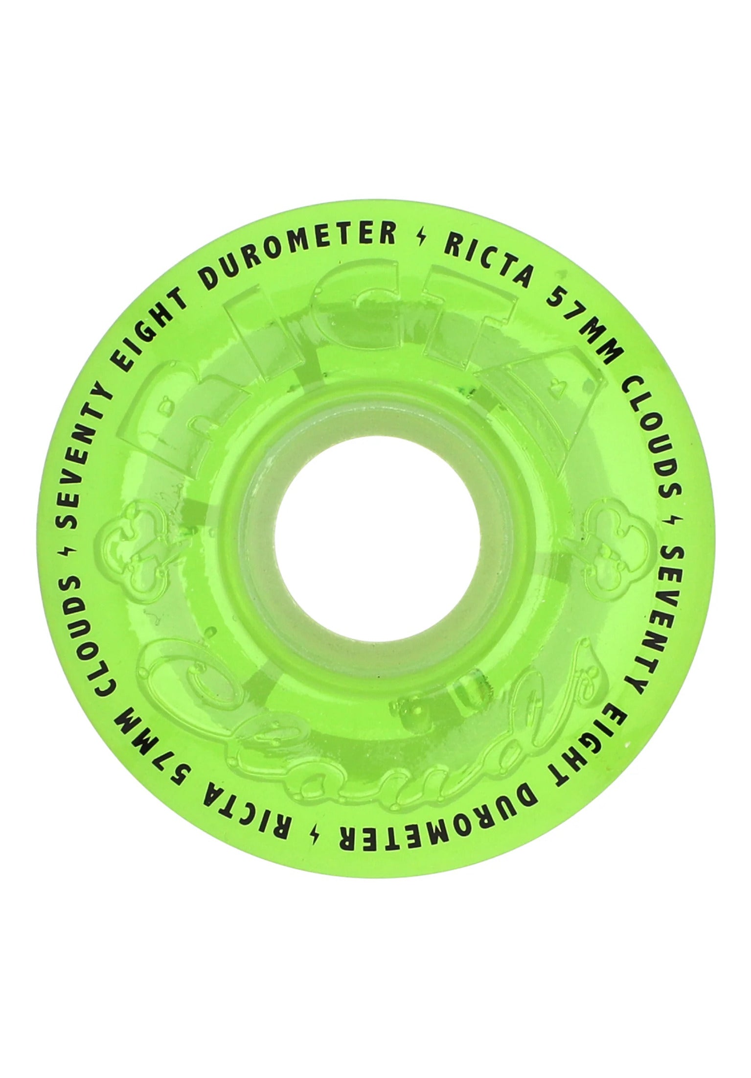 Clouds 78A transparent green GITD Vorderansicht