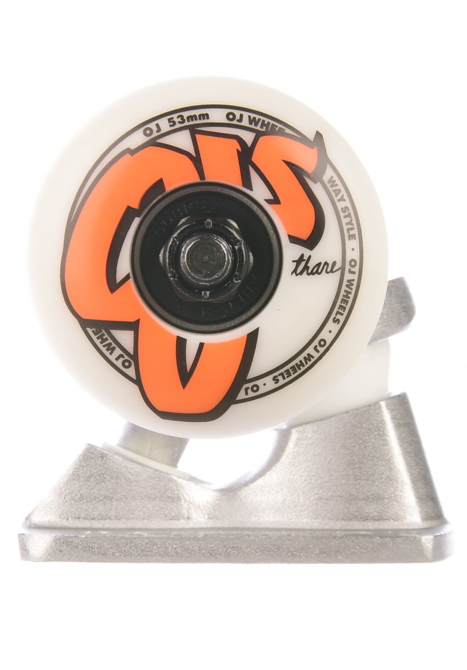 130mm 53mm 83A OJ Logo 1t/2w/4b Assembly Silver Tr Closeup1