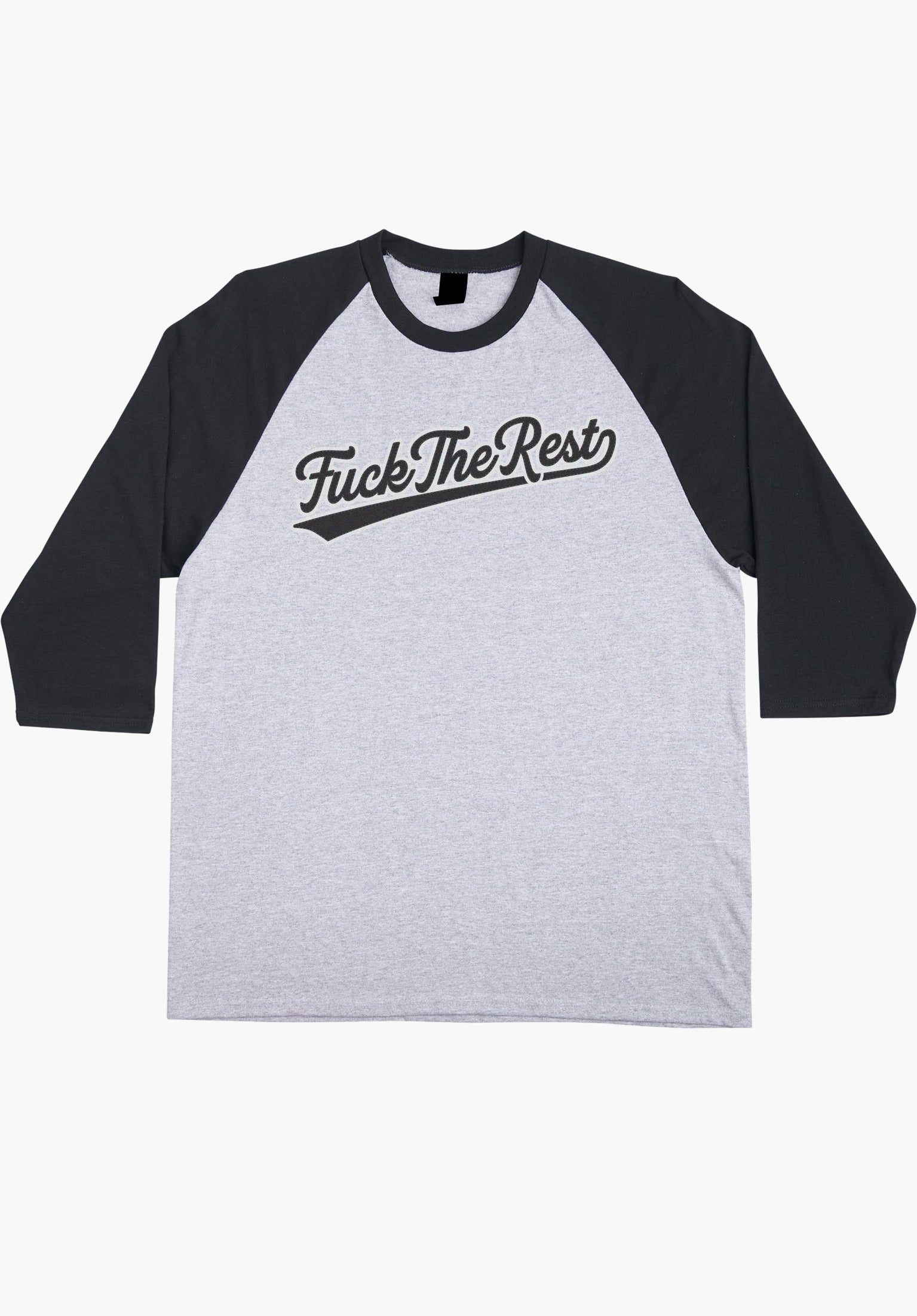 FTR Team 3/4 Sleeve Midweight sport grey-black Closeup1