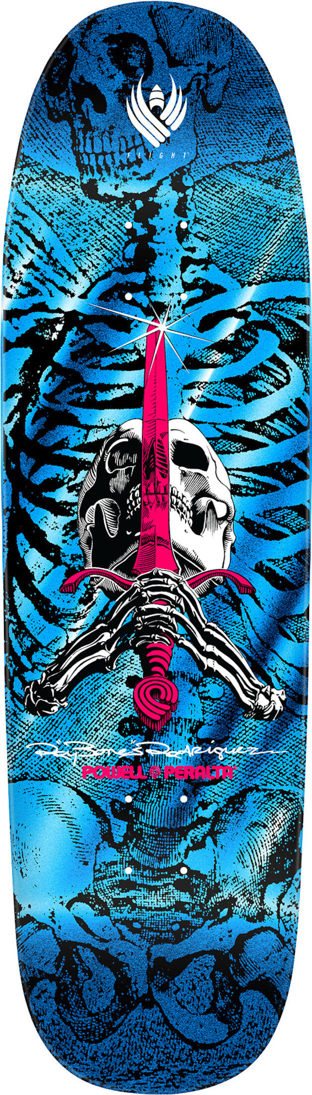 Flight Pro Shape 192 Ray Rodriguez Skull & Sword blue-foil Vorderansicht