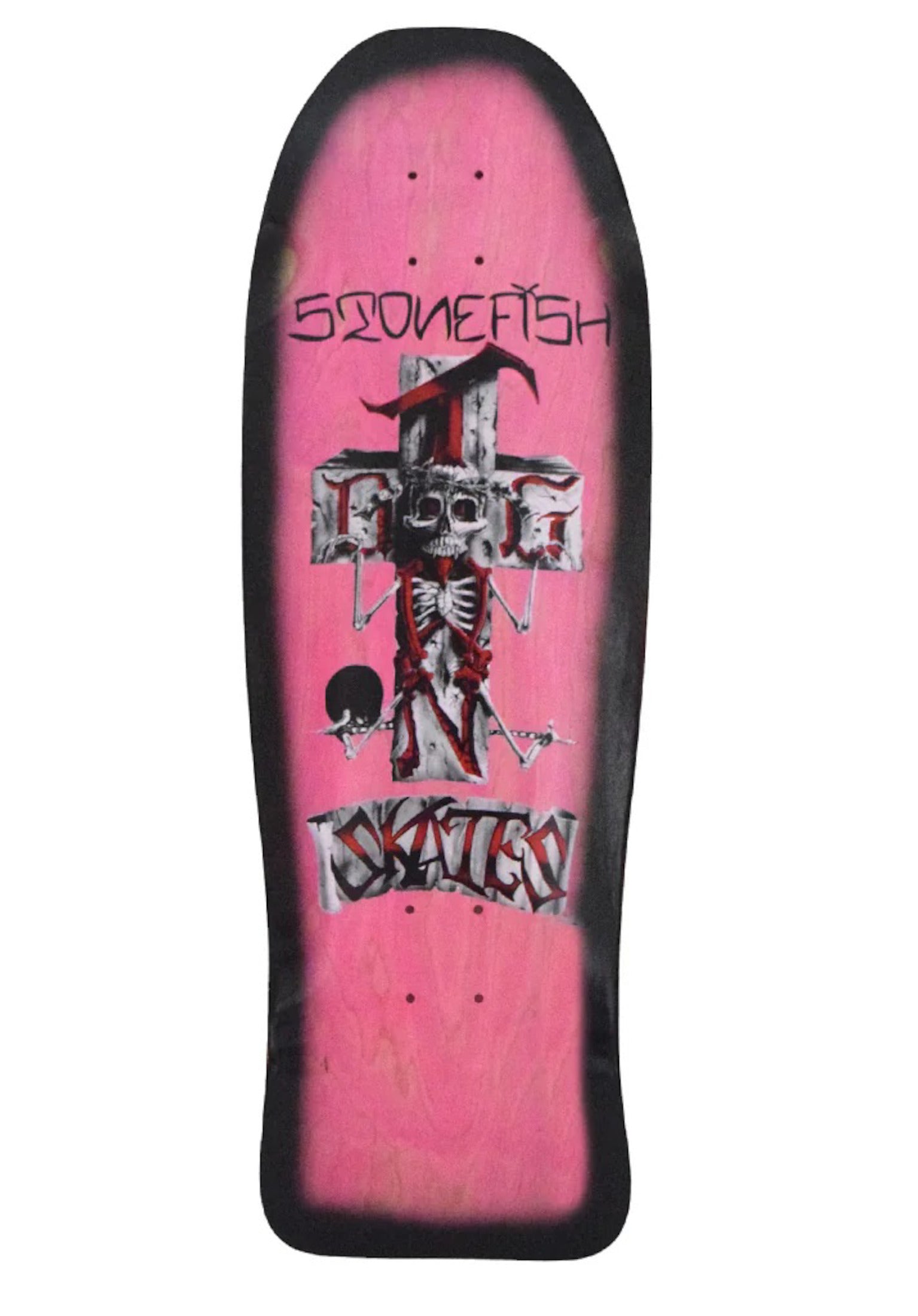 Stonefish 80s ReIssue pink stain-black fade Vorderansicht