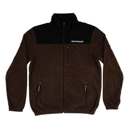 BTG Fleece Jacket darkbrown-black Vorderansicht
