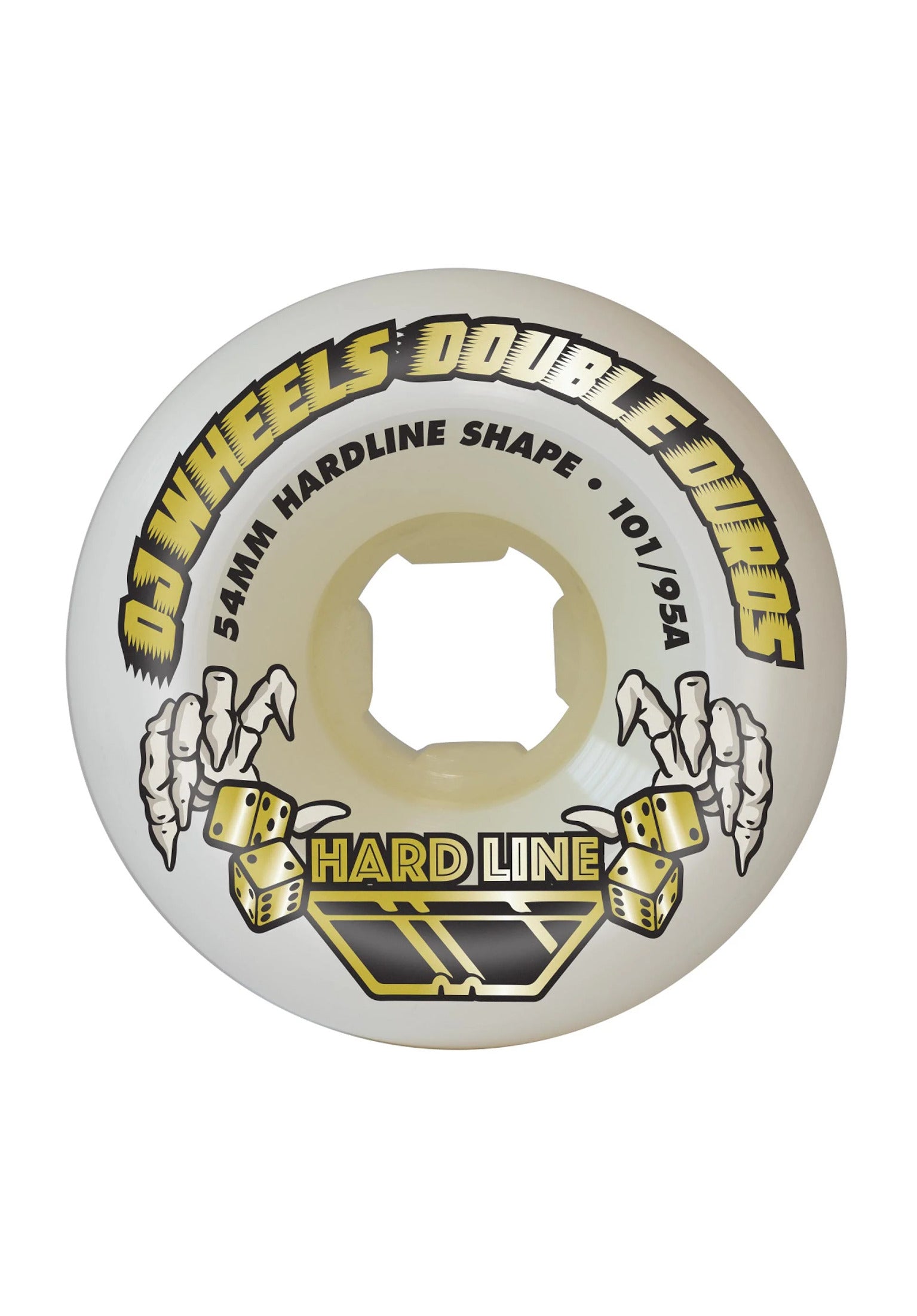 Double Duro Hardline 99A/95A white Vorderansicht