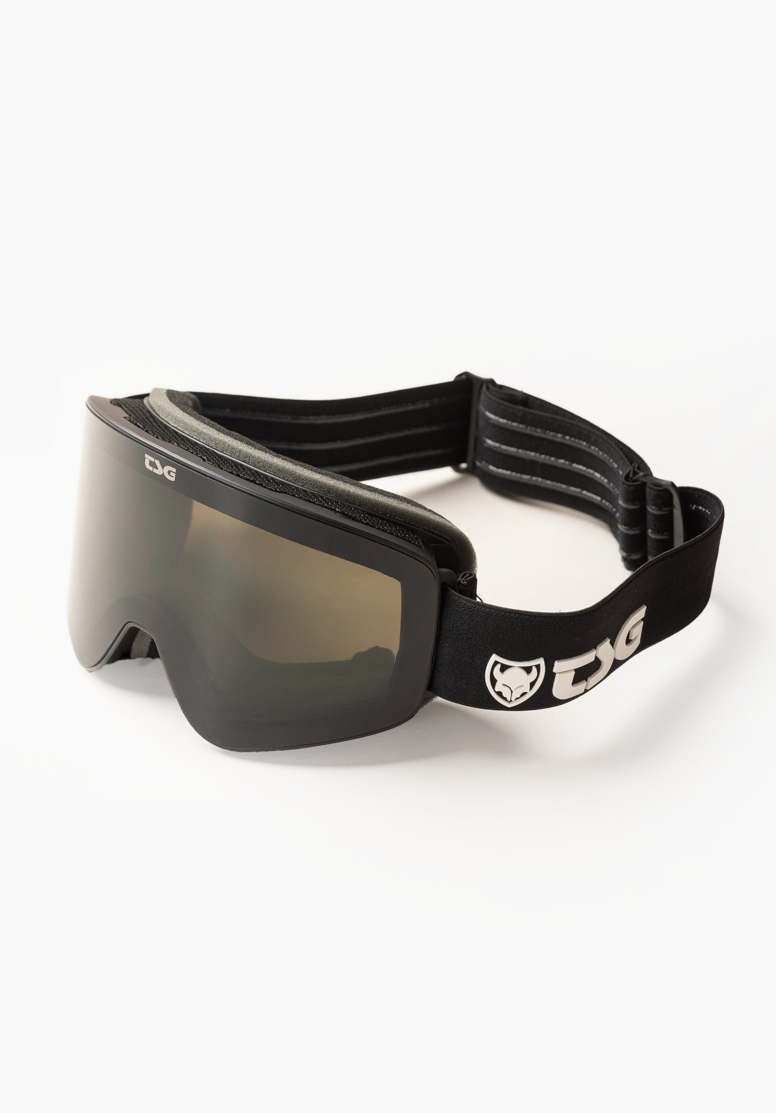 Goggle Four S solid black-black Vorderansicht