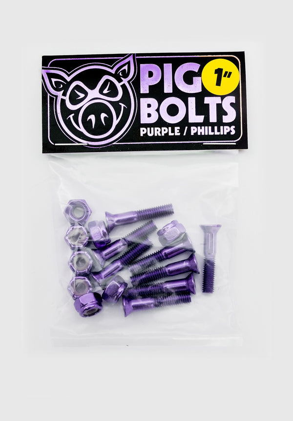 1 Kreuz Anodized Bolts Set purple Vorderansicht