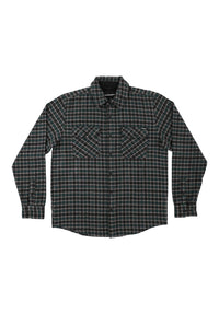 Belmont Flannel Top teal-black-grey Vorderansicht