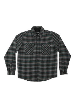 Belmont Flannel Top teal-black-grey Vorderansicht