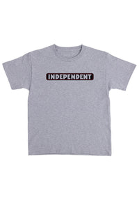 Bar Logo Youth Midweight sportgrey-white Vorderansicht