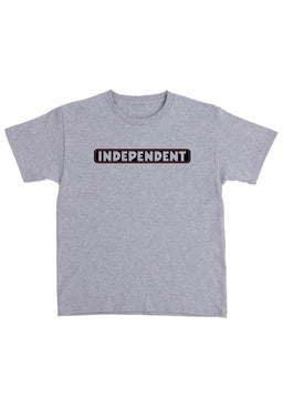 Bar Logo Youth Midweight sportgrey-white Vorderansicht