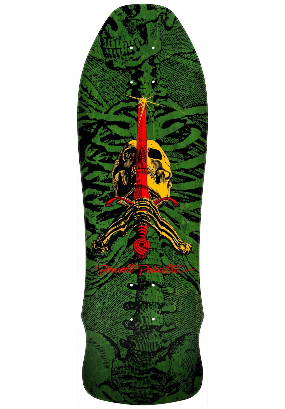 Skull & Sword O. G. Geegah green-stain Vorderansicht