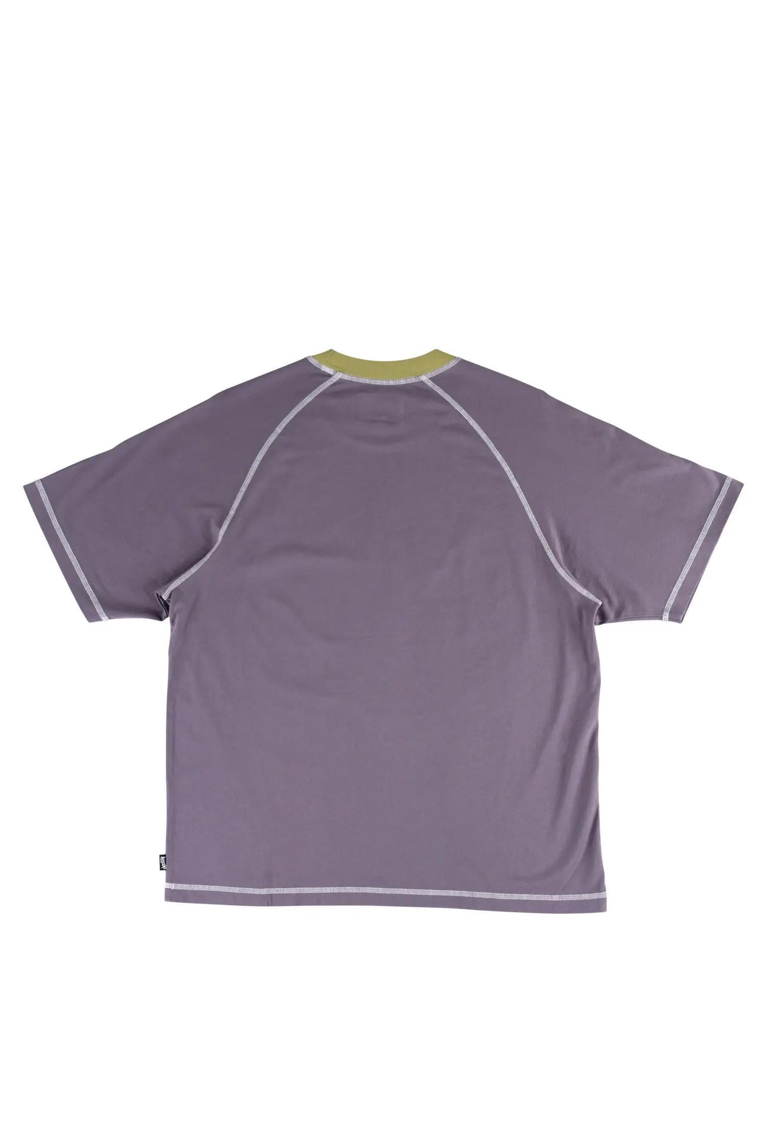Rash Boxy Paneled Raglan grape Rueckenansicht