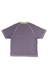 Rash Boxy Paneled Raglan grape Rueckenansicht