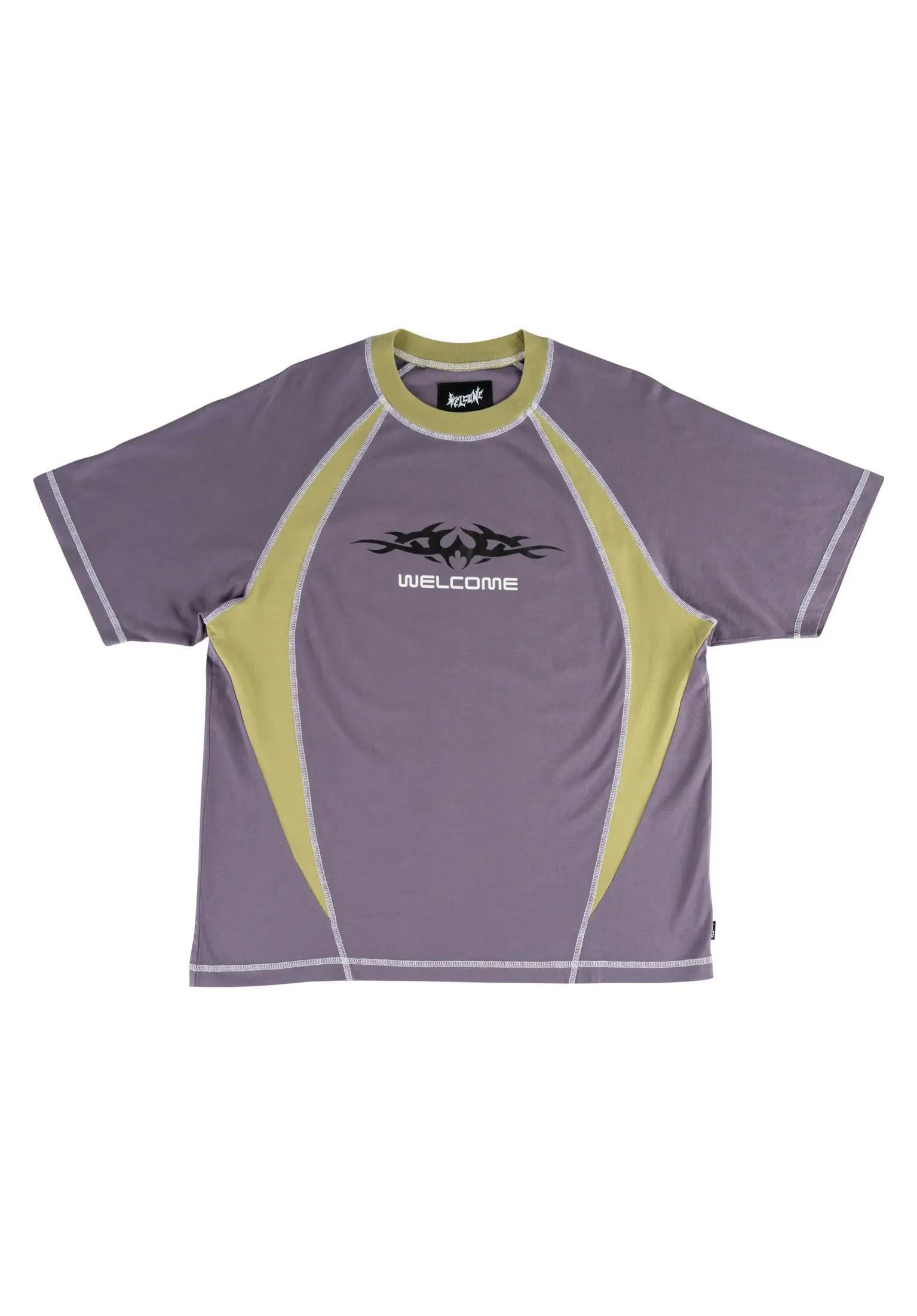 Rash Boxy Paneled Raglan grape Vorderansicht