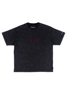 x Dark Souls You Died Distressed vintage-black Vorderansicht
