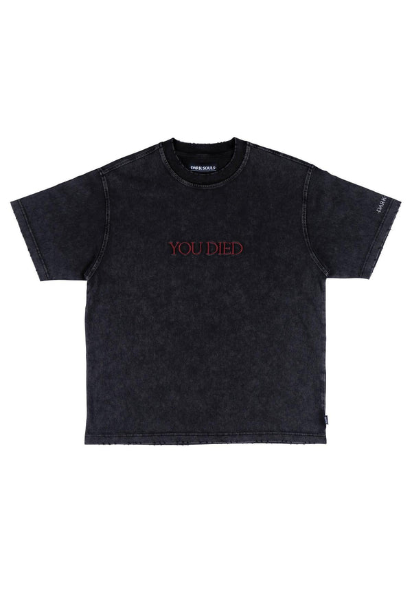 x Dark Souls You Died Distressed vintage-black Vorderansicht
