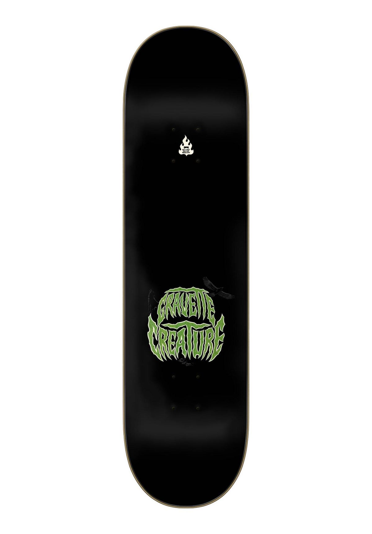 Gravette Hippie Skull Pro black-green Rueckenansicht
