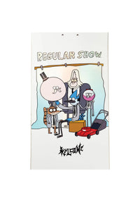 X Regular Show Group Portrait on Popsicle white - prism foil Rueckenansicht