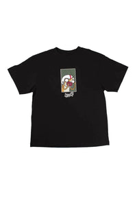 X Regular Show Rigby Boxy Garment-Dyed black Vorderansicht