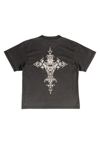 Iron Wolf Boxy Garment-Dyed vintage-black Closeup2