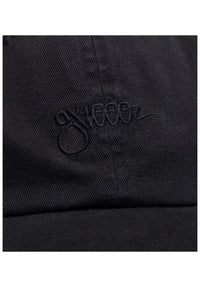Tag Hat 6-Panel Unstructured Strapback black-washed Rueckenansicht