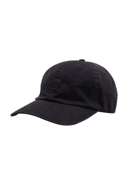 Tag Hat 6-Panel Unstructured Strapback black-washed Vorderansicht