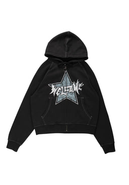 Allstar Cropped Boxy black Vorderansicht
