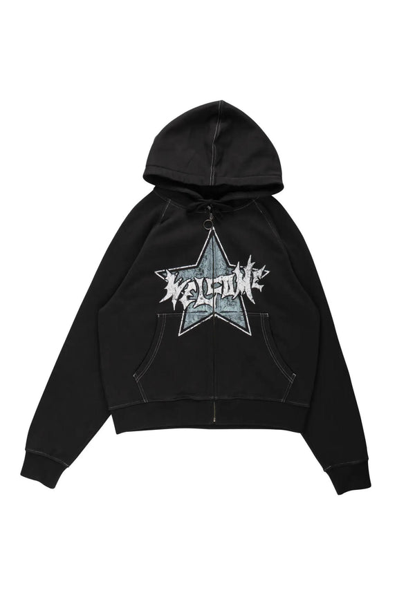 Allstar Cropped Boxy black Vorderansicht