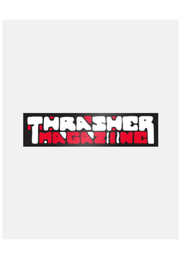 Blocks 4x1 Sticker black-red Vorderansicht