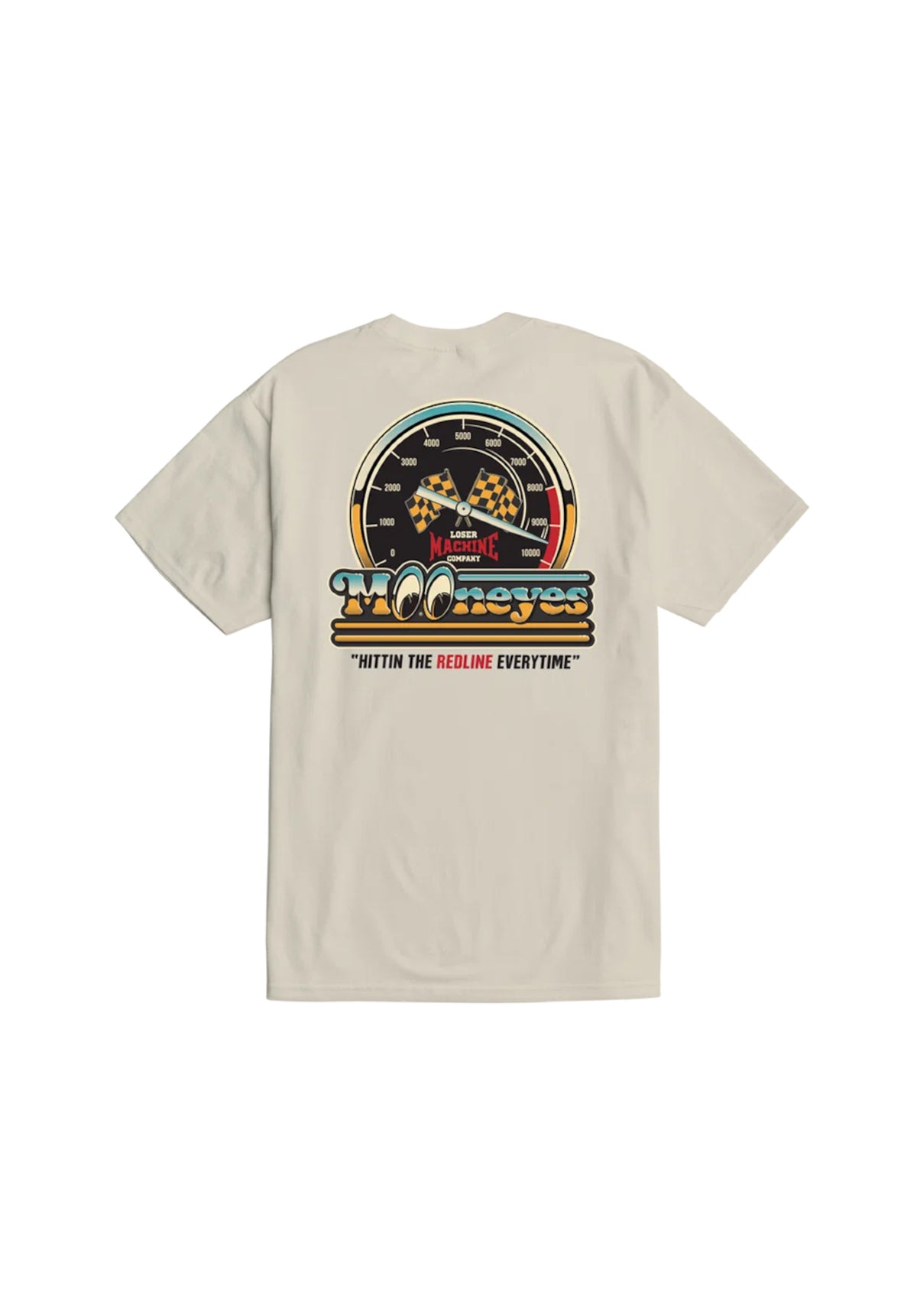 x Mooneyes Redline cream Vorderansicht