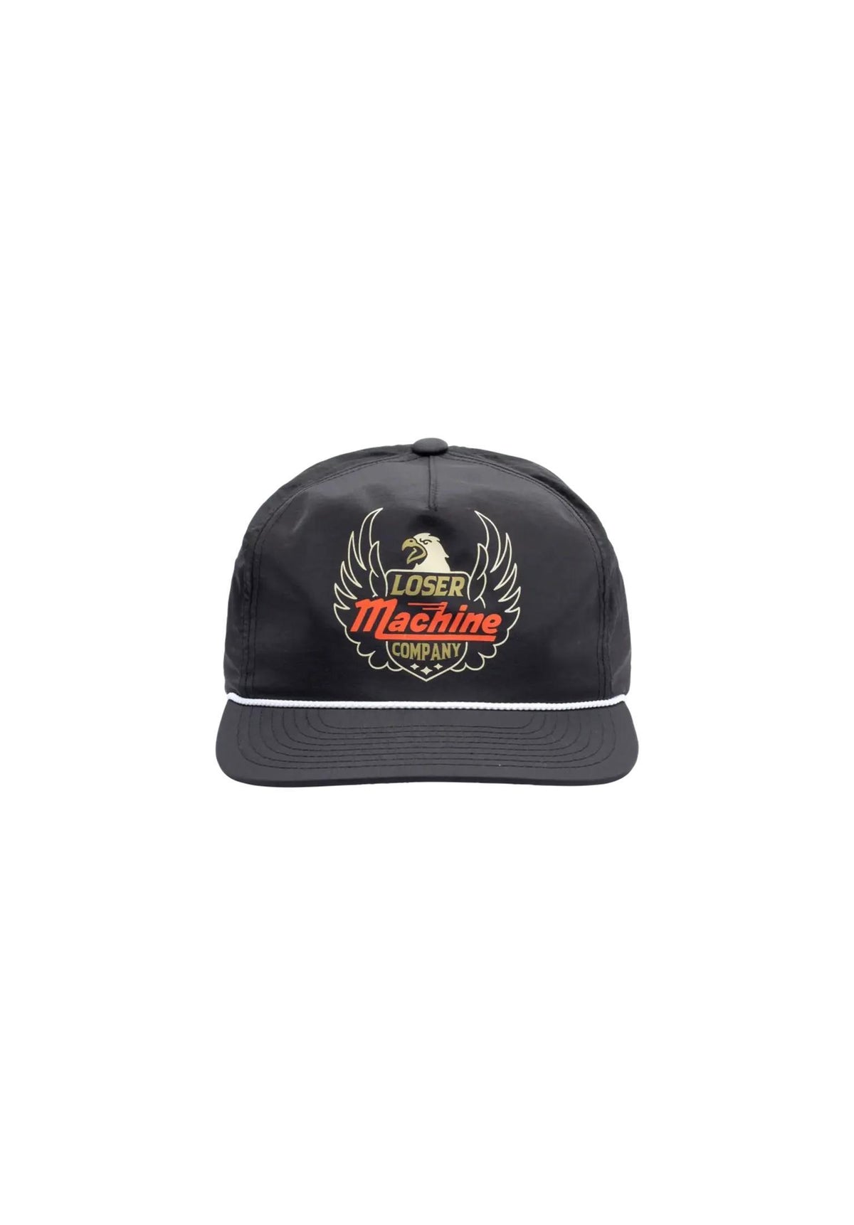 Winston 5-Panel Nylon Unstructured Snapback black Closeup2